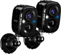 2K Wireless Security Cameras - Outdoor WiFi Security Cameras Color Night Vision, AI/PIR Detection, 2-Way Talk, Cloud/SD, Weatherproof, Battery Powered Outdoor Cameras (Black1) (Black-2Pack)