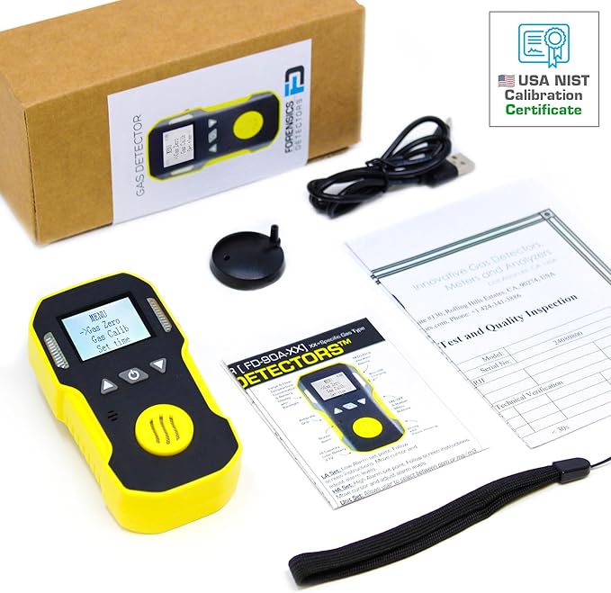Carbon Monoxide CO Meter by Forensics | USA NIST Calibration | Dust & Explosion