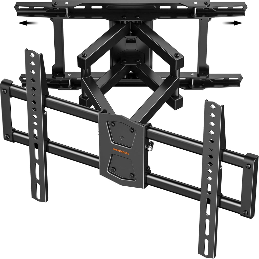 IWORKBORAD 42-86 '' Full Motion TV Wall Mount 24 Inch Studs, Heavy Duty TV