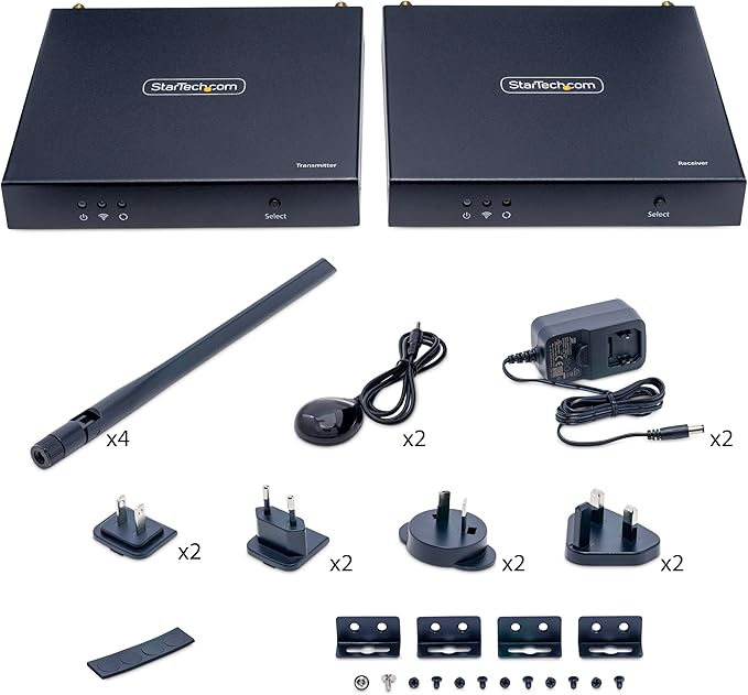 StarTech.com Wireless HDMI Extender, 4K 60Hz, Transmitter and Receiver Kit