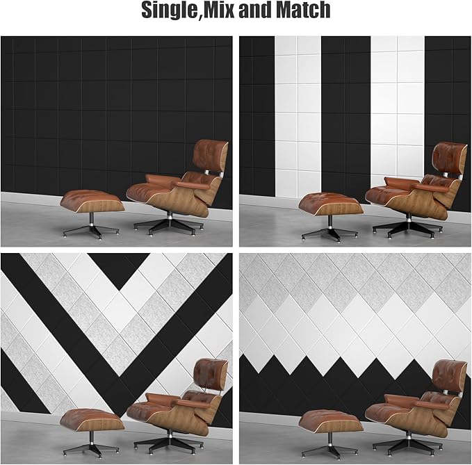 Sonicism 12 Pack Acoustic Wall Panels