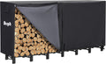 Werph 8FT Firewood Rack Outdoor, Heavy Duty Firewood Storage Rack