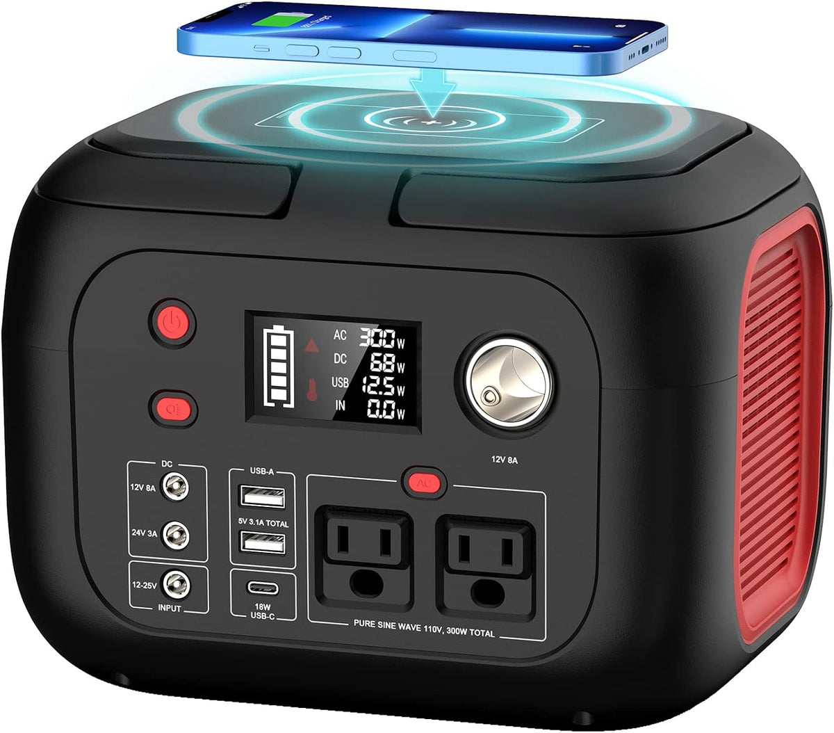 ENOFLO Portable Power Station 300W, 228Wh Solar Generator
