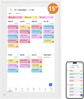 Digital Calendar 15.6-inch Smart Chore Chart, Home Electronic Wall/Tabletop