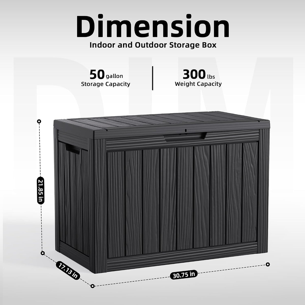 easyup 50 gallon deck box small deck box shown in use