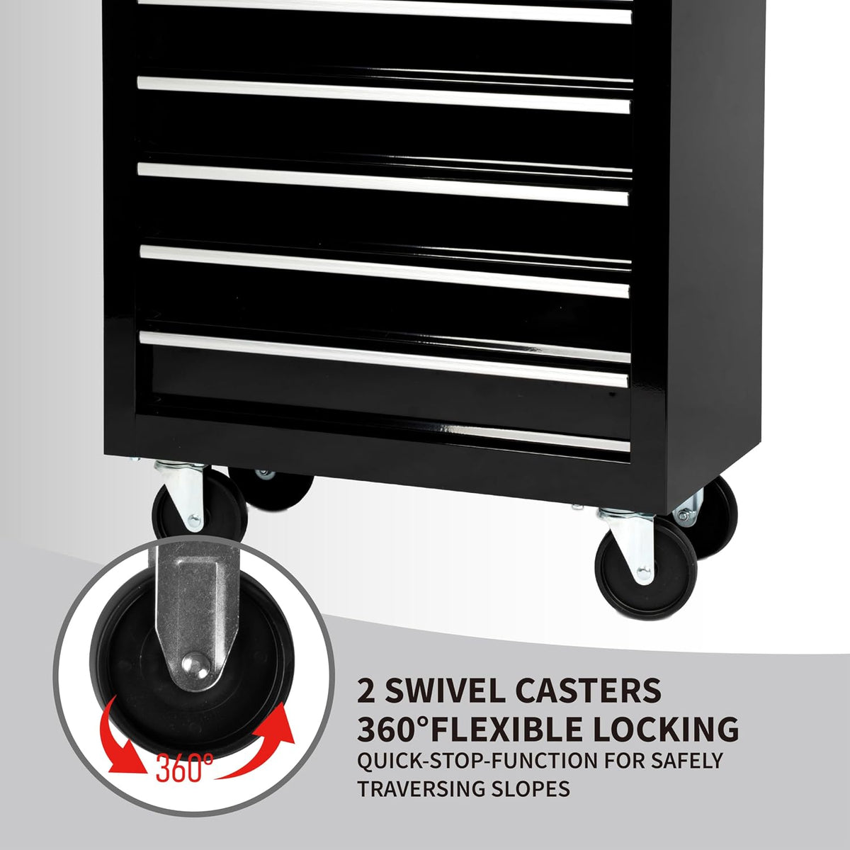 maxority 7-drawer heavy-duty rolling tool chest cabinet with, package contents
