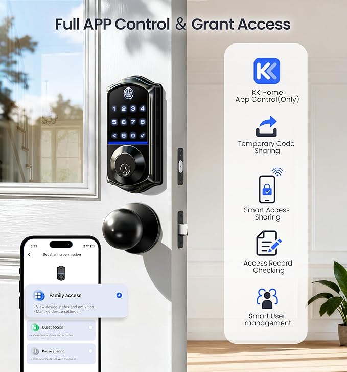 Veise VE017-K Fingerprint Smart Lock