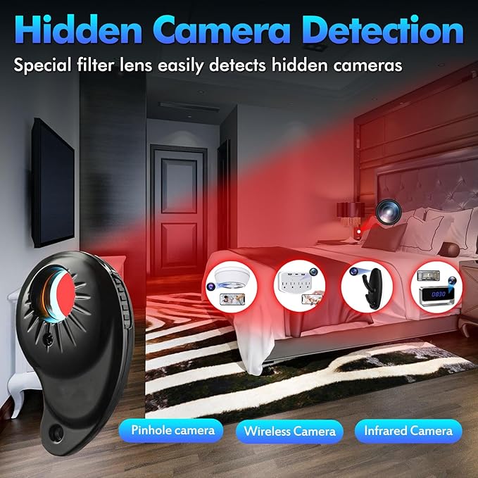 JMDHKK M8000 Hidden Camera Detector, Bug Detector, Camera Finder, Signal