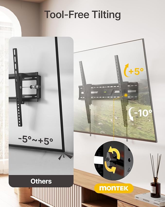 monTEK 15°Full Tilting TV Wall Mount
