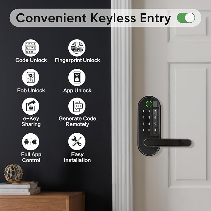 Keyless Entry Fingerprint Digital Smart Lock
