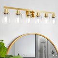 DIKAIDA 6 Light Gold Bathroom Vanity Light, Bathroom Light Fixtures