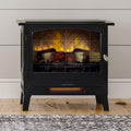 Country Living Infrared Freestanding Electric Fireplace Stove Heater in Black |