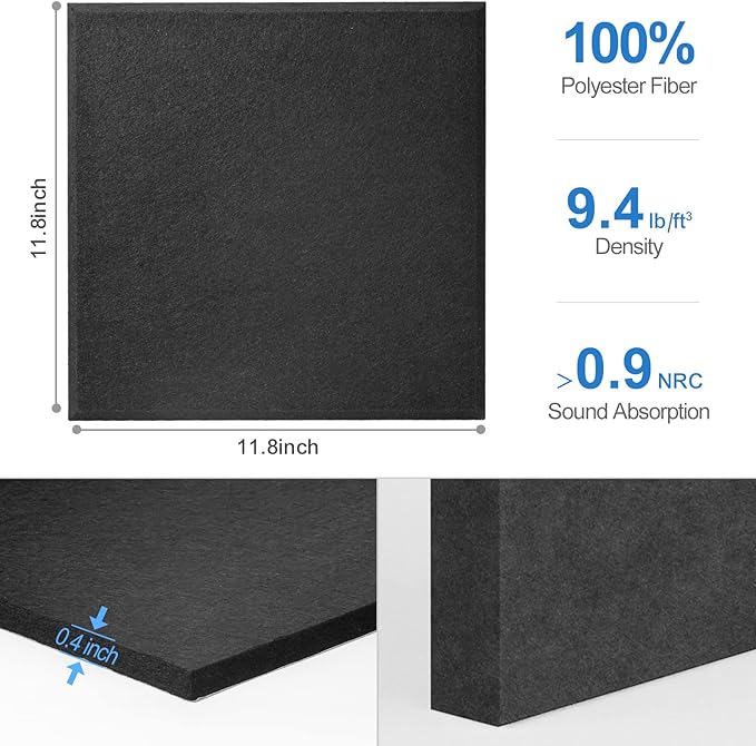 Sonicism 22 Pack Acoustic Wall Panels