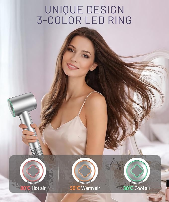 Cosy Companions High-Speed Ionic Hair Dryer, 150000 RPM Brushless Motor