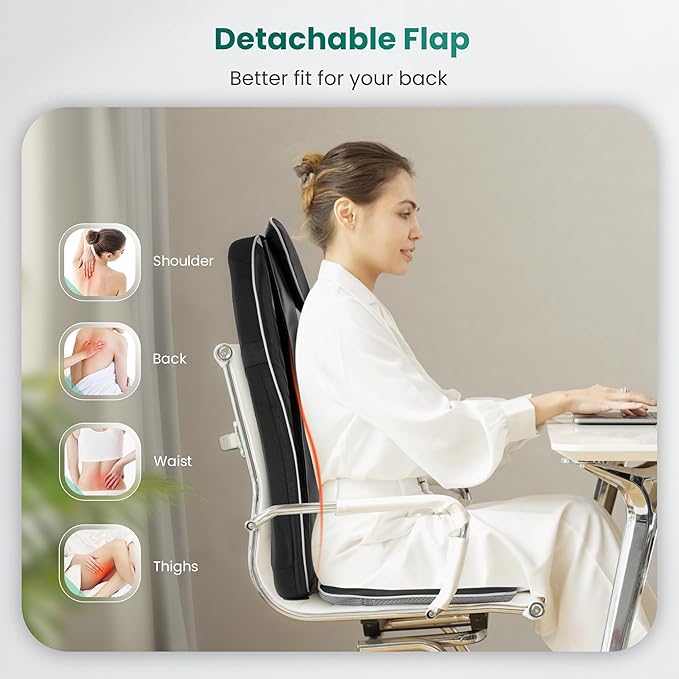 Snailax Christmas Gifts for Dad, Mom Shiatsu Back Massager