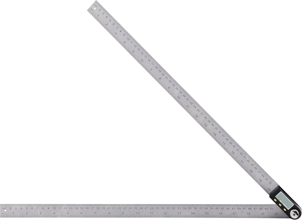 Yangoutool Digital Angle Ruler 20inches/500mm Stainless Steel Digital Angle