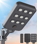 JAYNLT X-10000W Solar Street Lights Outdoor, Ultra-Large 6500K Commercial