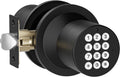 HIDALIFE Door Knob with Keypad, Door Knob with Lock, Keyless Entry Door Lock with Code for Front Door Garage Home Apartment, Matte Black