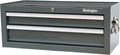 Workington Industrial 2 Drawers Portable Metal Intermediate Box, 26" Middle Tool Chest Cabinet with Ball Bearing Drawer Slides, Steel Tool Storage Box Organizer 4008 Gray