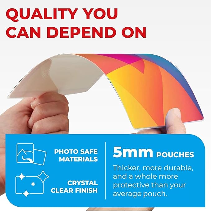 5MIL Thermal Laminating Sheets 9x11.5 inch, Letter Size Dry-Erase Friendly (100ct)