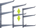 Delta Heavy Duty Lumber Storage Rack Cycle, Holds Up to 720 lbs - 3-Tier Wide Wood Storage Rack with Fully Adjustable Arms - Steel Construction Storage Solution for Garage, Basement & Pantry