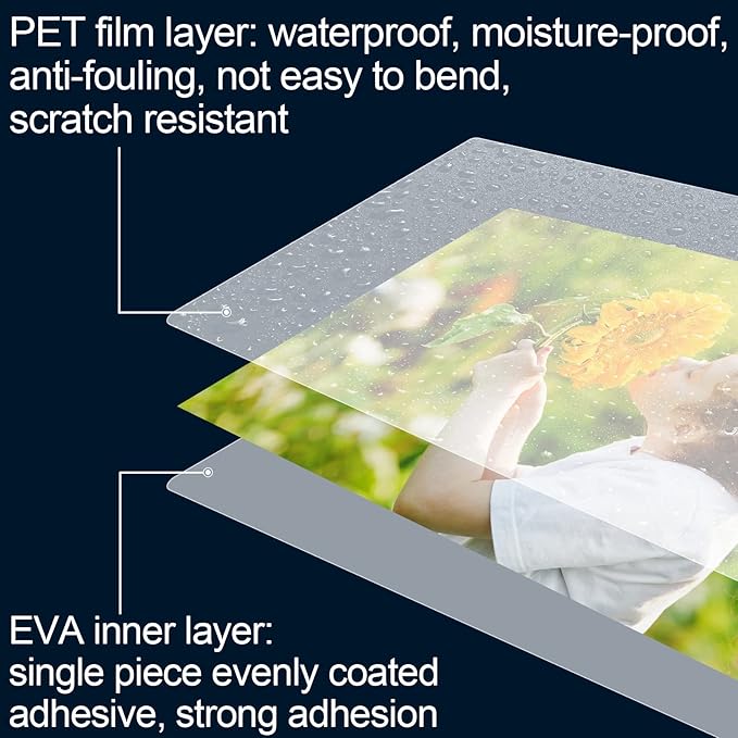 HERKKA 600 Pack Laminating Sheets, Holds 8.5 x 11 Inch Sheets, 3 Mil Clear