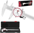 Standard Gage 0-6" Range SAE Dial Caliper Measuring Tool, Analog Precision