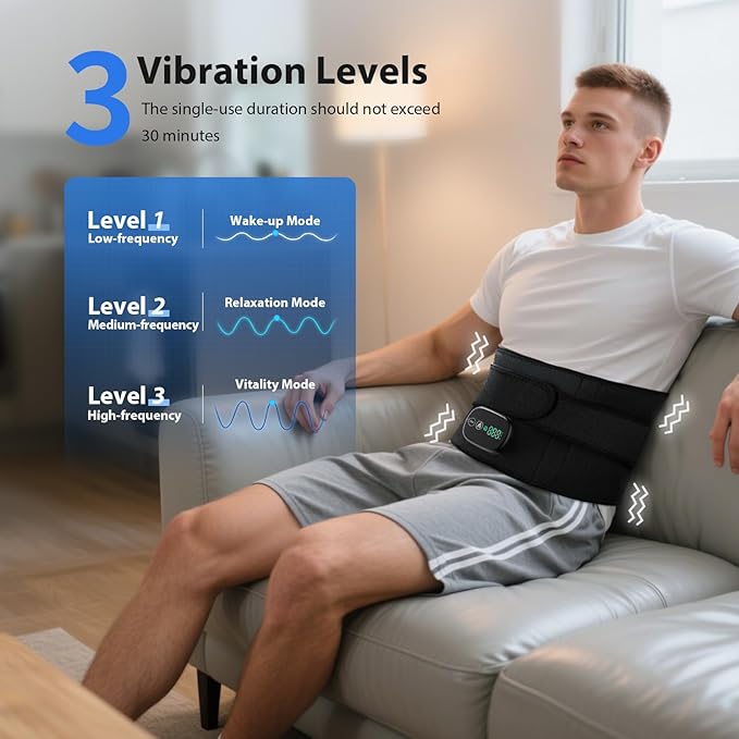 Lower Back Massager with Heat, Heating Pad