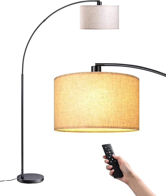 EDISHINE 78.3″ Modern Arc Floor Lamp