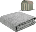 M METERXITY Outdoor Storage Shed Mat, 6x8.2 FT Waterproof Small Shed Flooring Mat for Patio Furniture Floor Protecting from Wear/Liquid/Dust/Oil, Non-Slip Carport Pad [Grey White]