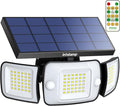 intelamp Solar Flood Lights Outdoor Waterproof, 6000mAh 1200LM Solar Powered