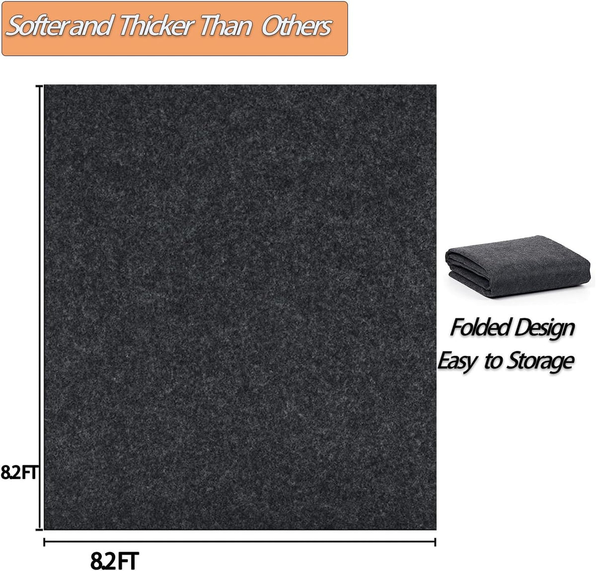 8.2 x 8.2 ft outdoor storage shed mat, close-up detail