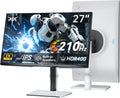 KTC 27 Inch 1440P 200Hz White Gaming Monitor, OC 210Hz, H27T6
