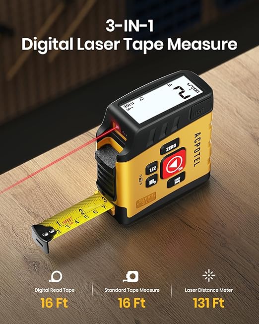 3-in-1 Digital Tape Measure