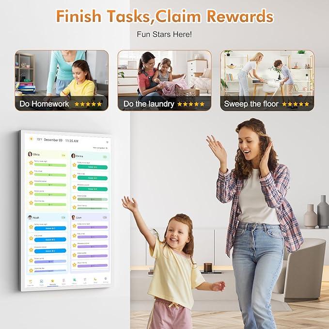 27" Smart Digital Calendar for-Family-Business-Schedules
