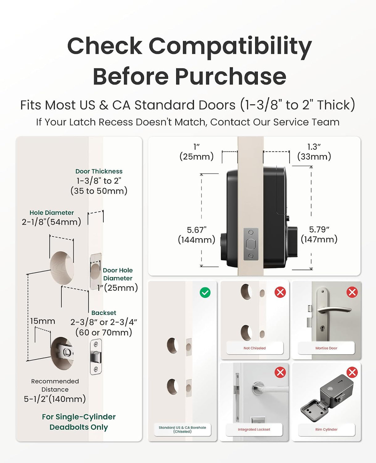 DESLOC B200 Fingerprint Smart Door Lock, Keyless Entry Deadbolt