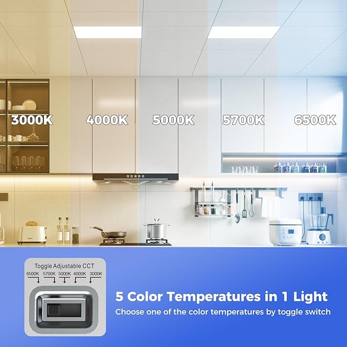 AIKVSXER 42 Pack 2x2 LED Flat Panel Light, Flush Mount Ceiling Light Kitchen