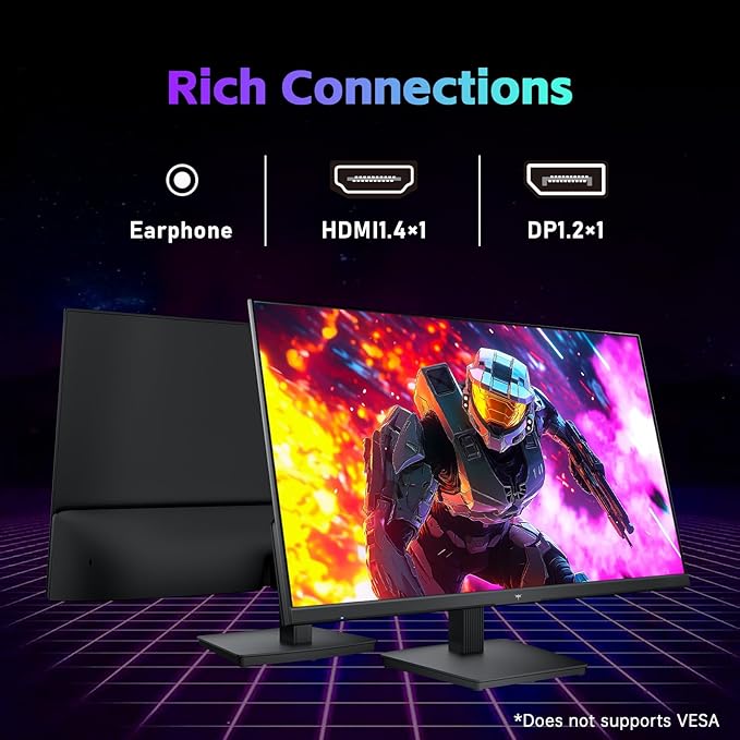 KTC 24 Inch Computer Monitor, FHD 144Hz Office Gaming Monitor, Adaptive-Sync