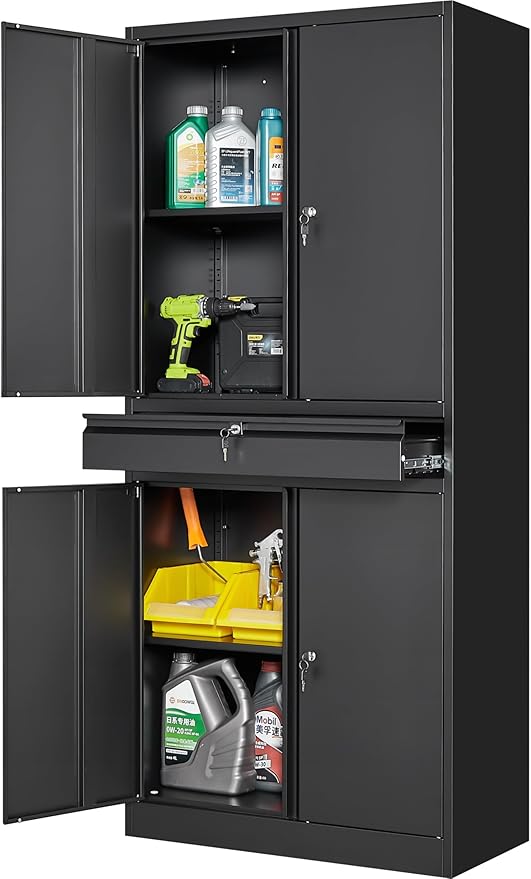 SISESOL Metal Garage Storage Cabinet