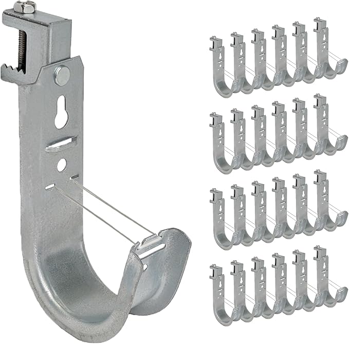 ICC Beam Clamp J Hook 2” with Retainer Clip (25-Pack)