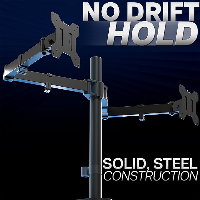VIVO Dual Ultrawide Monitor Desk Mount, Heavy Duty Fully Adjustable Steel Stand
