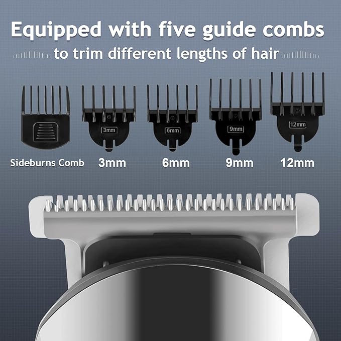 Ufree Beard Trimmer for Men, Waterproof Electric Razor for Nose, Face & Mustache