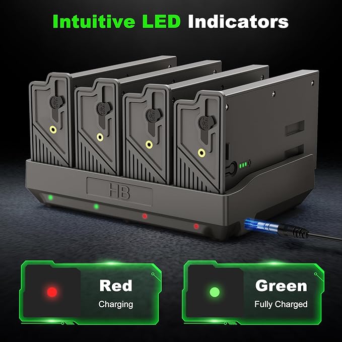 Lesaps 4Pack Rechargeable Reveal Lipo Lithium Battery Pack