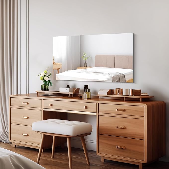 CILIBER Frameless Mirror, 20x36 Inch Bathroom Mirrors