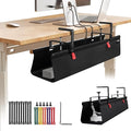SUREUP9 No Drill Under Desk Cable Management Tray, Fabric Cable Management