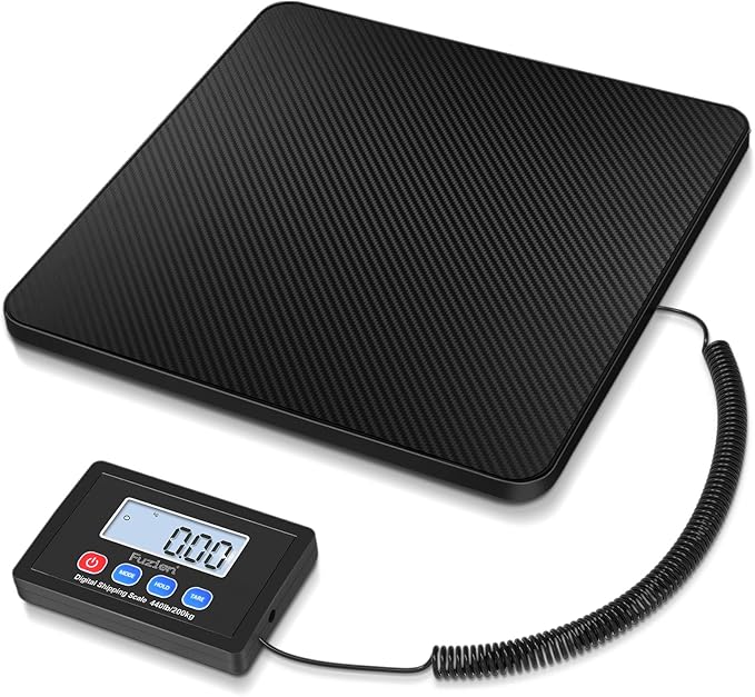 Fuzion Shipping Scale, 440LB x 10g High Accuracy Postal Scale, Hold/Tare