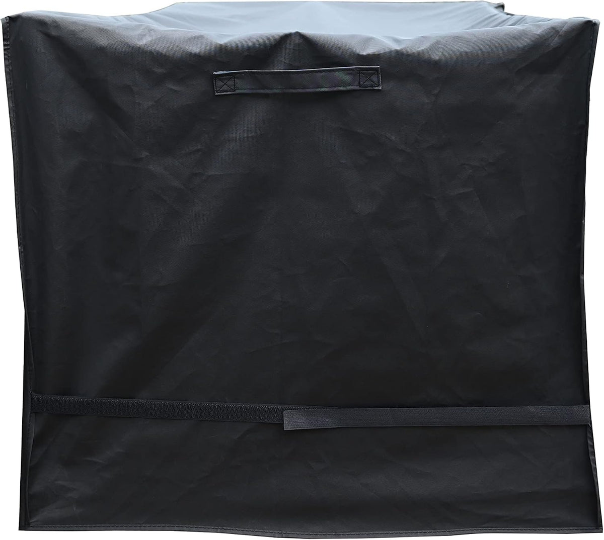 l storage box cover with straps and handles, side view