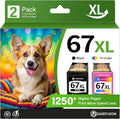 EaseFusion 67XL Ink Cartridges Black/Color Combo Pack Replacement