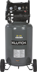 Klutch 29-Gallon Air Compressor, 2.5 HP, 120V, 175 PSI, 5.1 CFM at 90 PSI