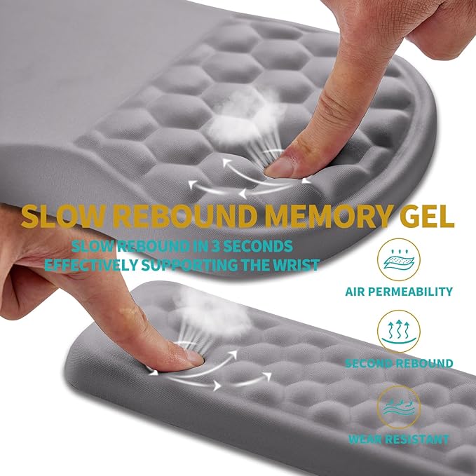 Hokafenle 2 In 1 Ergonomic Mouse Pad Wrist Support & Wrist Rest
